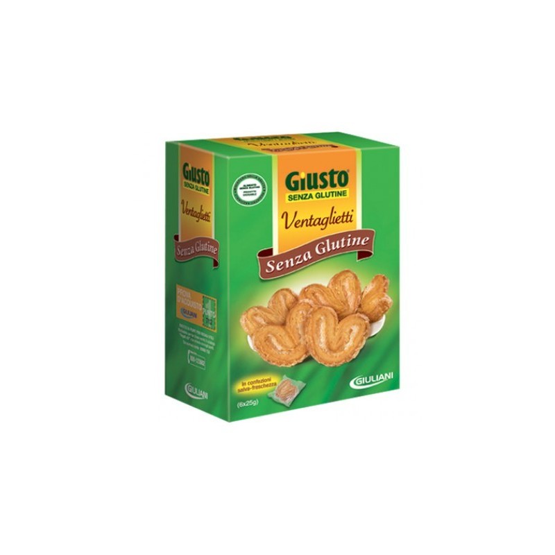 Giuliani Giusto Biscotti Ventaglietti Senza Glutine Per Celiaci 150g