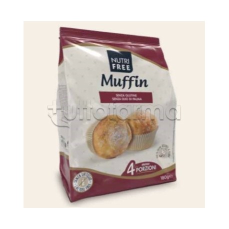 Nutrifree Muffin Senza Glutine per Celiaci 4 Porzioni da 45gr