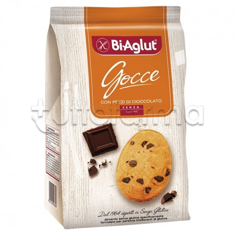 Biaglut Biscotti Gocce con Pezzi di Cioccolato Senza Glutine 180g