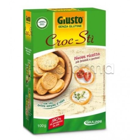 Giusto Croc-Sti Crostini Senza Glutine Per Celiaci 100g