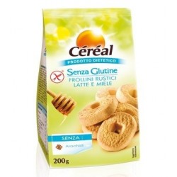 Cereal Frollini Rustici Latte e Miele Senza Glutine 200 Gr