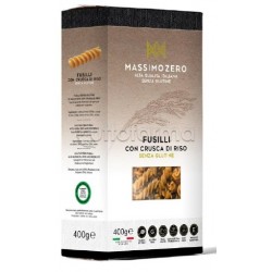 Massimo Zero Fusilli Pasta con Crusca di Riso Senza Glutine 400g