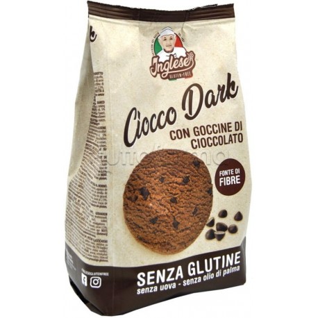 Inglese Ciocco Dark Biscotti con Gocce di Cioccolato Senza Glutine 300g