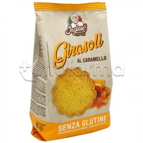 Inglese Girasoli Biscotti al Caramello Senza Glutine 300g