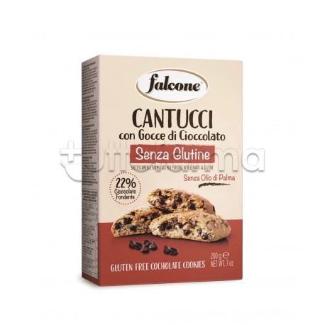 Falcone Cantucci con Gocce di Cioccolato Senza Glutine 200g