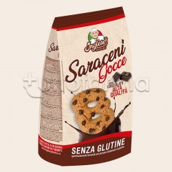 Inglese Gocce Saraceni con Cioccolato Biscotti Senza Glutine 300g