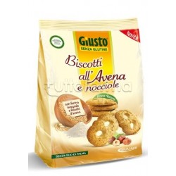 Giusto Biscotti Senza Glutine all'Avena e Nocciole 250g