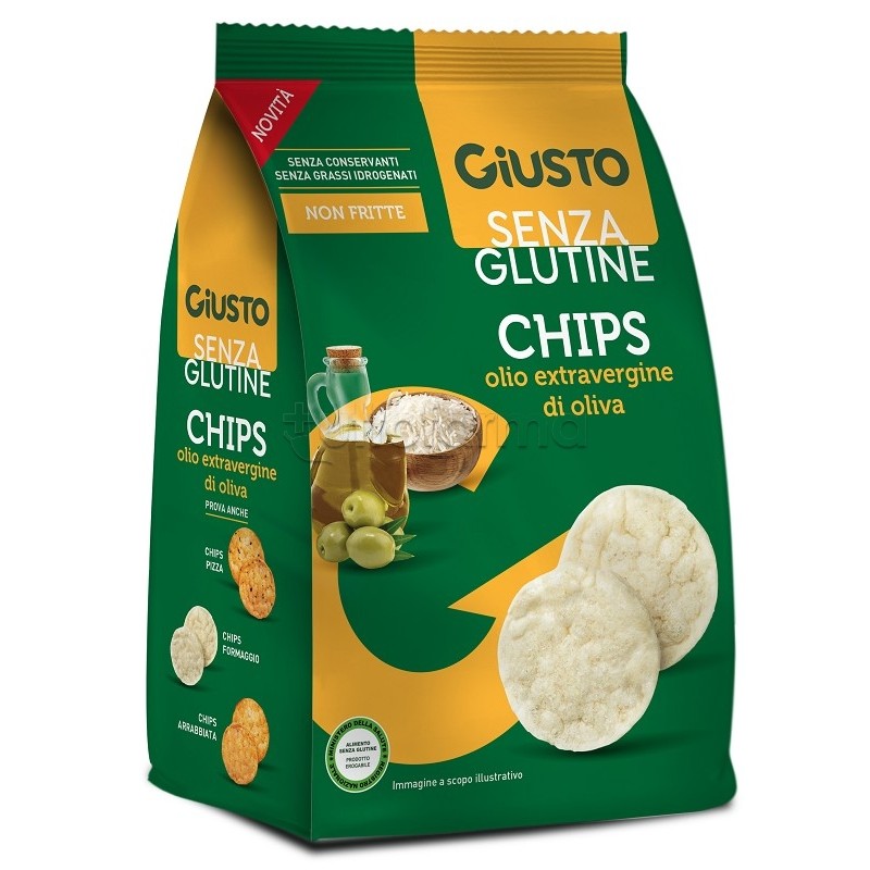 Giusto Chips Olio Extravergine Senza Glutine 40g