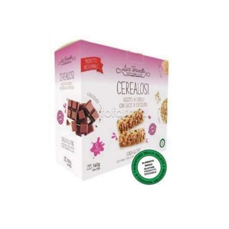 Luca Tomasello Cerealosi Biscotti ai Cereali con Gocce di Cioccolato Senza Glutine 160g