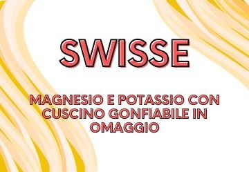 Promo Swisse Magnesio e Potassio con Cuscino Gonfiabile in Omaggio
